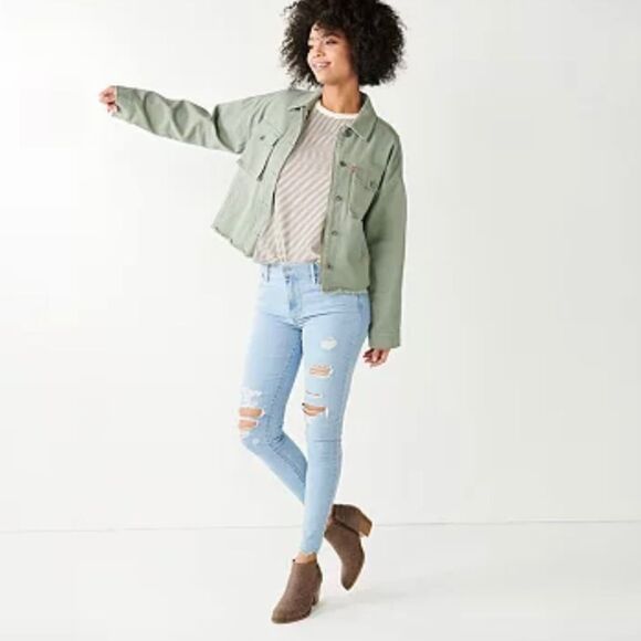 Levi's 720 High-Rise Super Skinny Distressed Jeans 24 27 New NWT - Picture 4 of 10